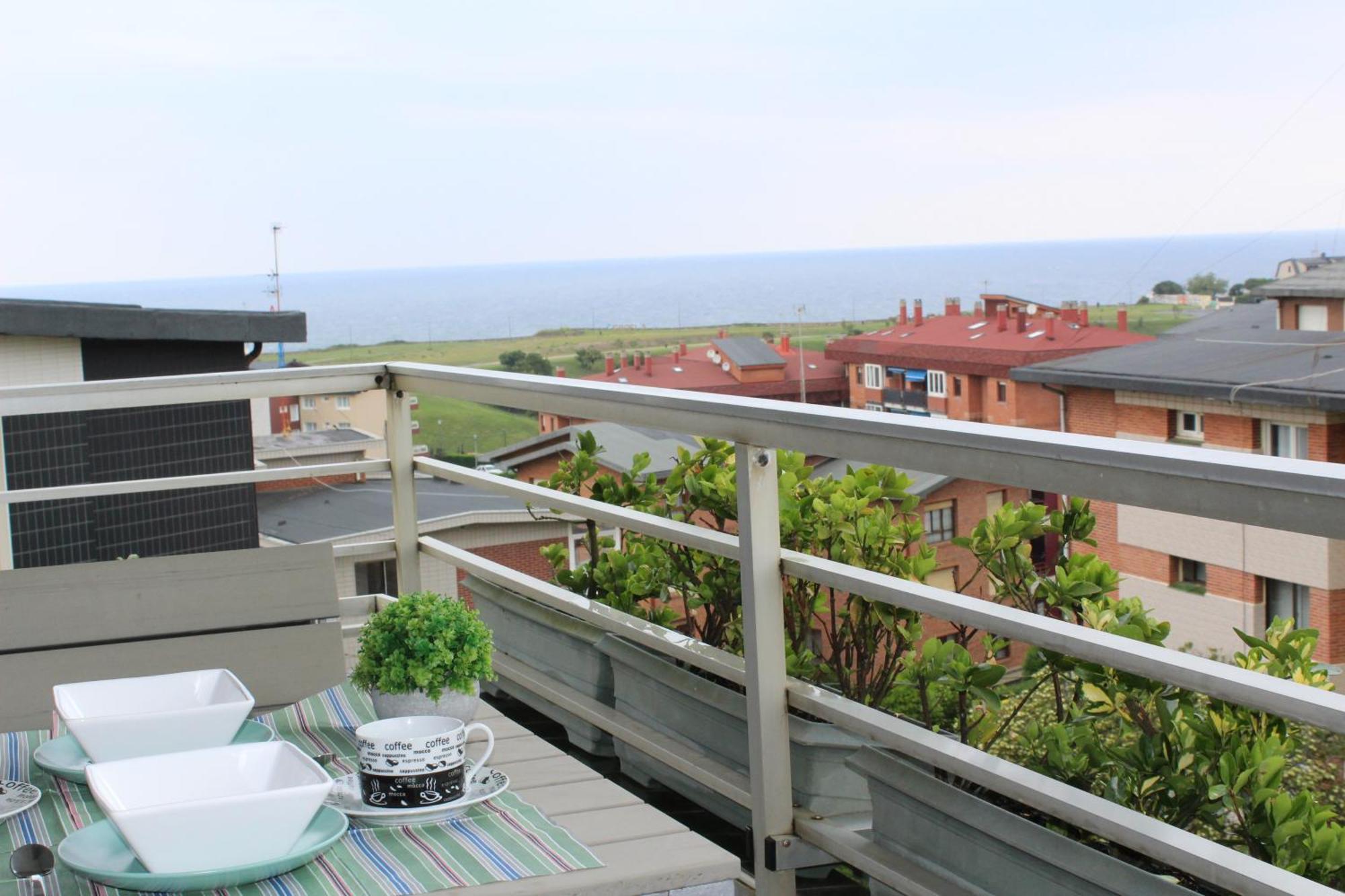 Junto A Las Playas,Dos Terrazas Y Vistas Al Mar Sopelana Kültér fotó